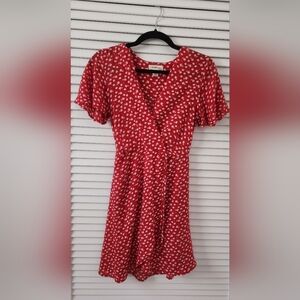Flirty Red Mini Dress Size Small